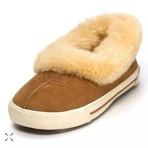 UGG Brown and Cream Women's Slippers